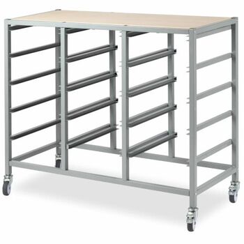 Creative Kids 15 Bay Tote Tray Mobile Storage Trolley Frame
