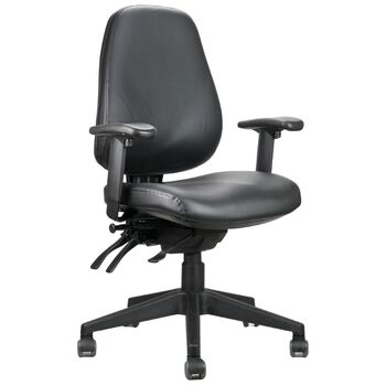 Endeavour Pro Ergo Chair with Arms - Black PU