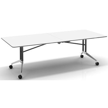 Rapid Edge Folding Boardroom Table - White