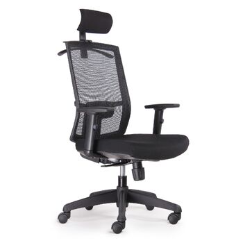 Kal Black Promesh Mesh High Back Task Chair with Headrest