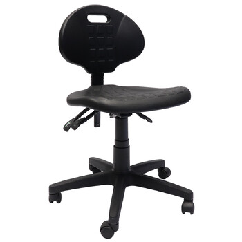 Black Laboratory Height Adjustable Chair