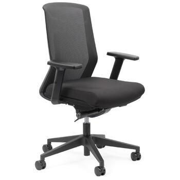 Motion Sync Black Mesh Ergonomic Office Chair with Arms