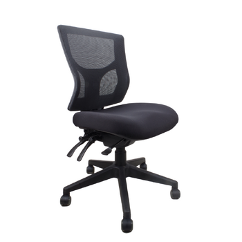 Milan Mesh Back Chair - Black