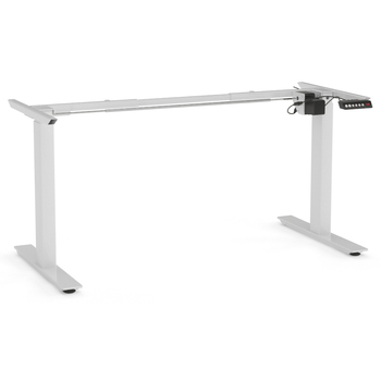 Agile White Electric Desk Frame - Suits 1200mm to 1800mm wide desktop