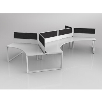 Anvil 6 Pod Workstation with Black Screens