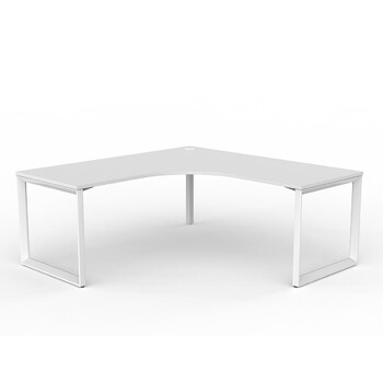 Anvil Corner Desk - 1800 x 1800 x 750 - White Frame