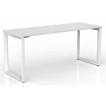 Anvil White Straight Home Office Desk White Frame - 1600mm x 600mm