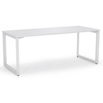 Anvil White Straight Home Office Desk White Frame - 1800mm x 600mm