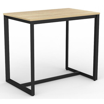 Anvil Bar Height Table Black Frame New Oak Top - 1200mm x 750mm