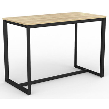 Anvil Bar Height Table Black Frame New Oak Top - 1500mm x 750mm