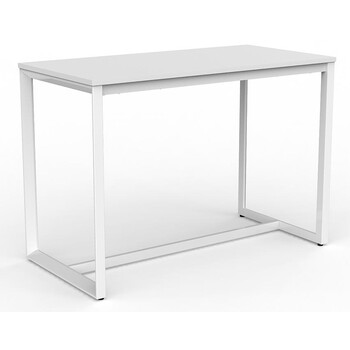Anvil Bar Height Table White Frame White Top - 1500mm x 750mm