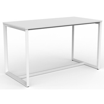 Anvil Bar Height Table White Frame White Top - 1800mm x 900mm