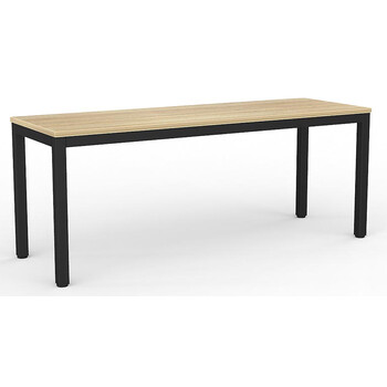 Axis Meeting Training Table Black New Oak - 1800mm x 600mm