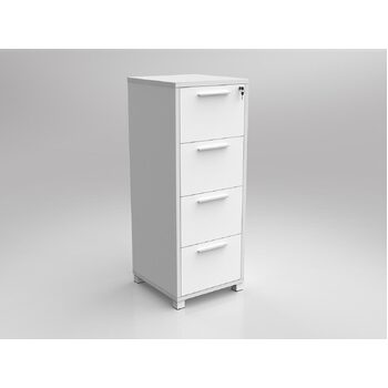Axis 4 drawer melamine filing cabinet
