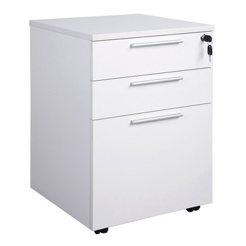 Axis White Mobile 3 Drawer Pedestal