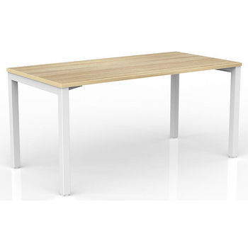 Axis White Straight Desk New Oak Desktop - 1500mm x 750mm