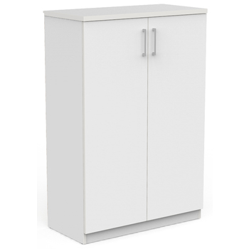EkoSystem Office Storage Cupboard 1200mm High White