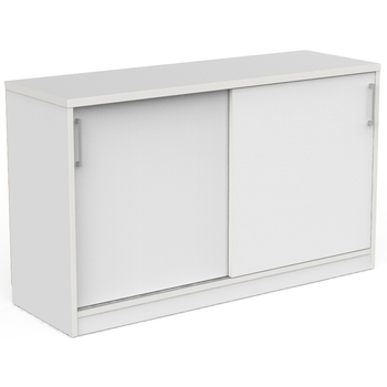 EkoSystem White Office Storage Credenza - 1200mm Wide