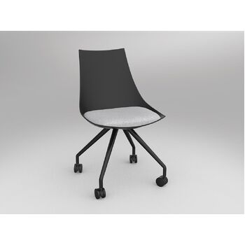 Luna Chair with Castor Base
