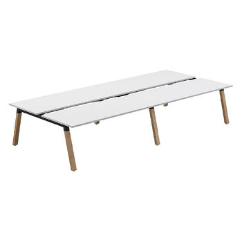 Plantation 4 User Double Sided Desk