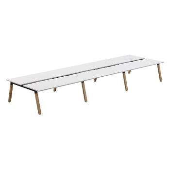 Plantation 6 User Double Sided Desk