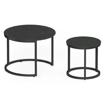 Sora Nesting Stone Coffee Tables - Set of 2