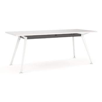 Team Boardroom Meeting Table - 1500 x 750 - White Frame