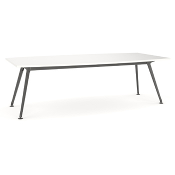 Team Boardroom Meeting Table - 2400 x 1200 - Black Frame