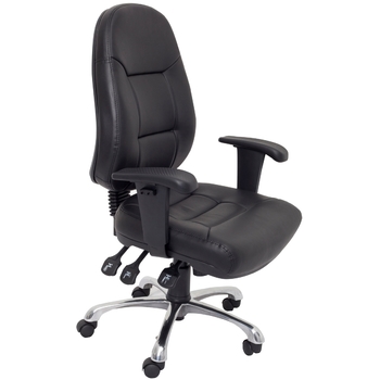 PU 300 Ergonomic Black PU Office Chair