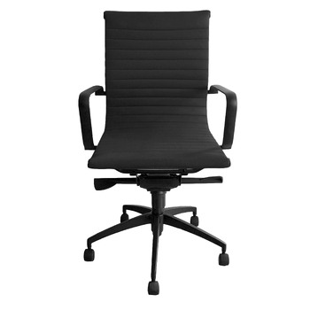 PU605M Executive Boardroom Chair Black Frame Black PU