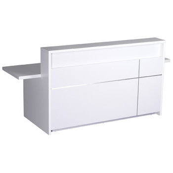 5-0 Modern White Reception Counter Desk