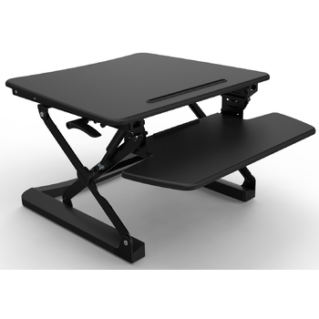 Rapid Riser Black Height Adjustable Sit Stand Desk