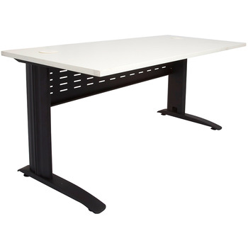 Rapid Span Office Desk - 1200 x 700 White Top - Black Frame