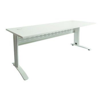 Rapid Span Office Desk - 1500 x 700 White Top - White Frame
