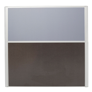 Rapid Desk Screen System - 1250 High x 1200 Wide - Grey