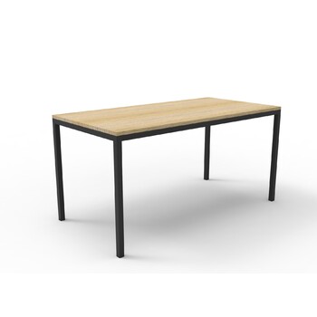 Steel Frame Office Table New Oak Top - 1800mm x 750mm