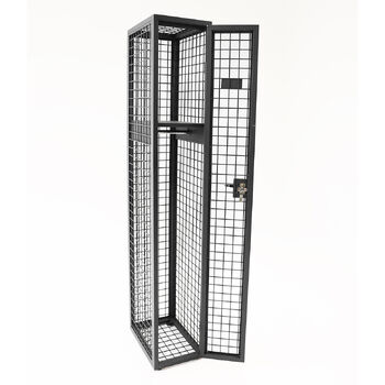 Steel Mesh Single Door Locker - Graphite Ripple