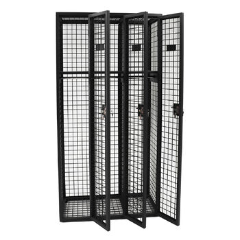 Steel Mesh 3 Door Locker - Graphite Ripple