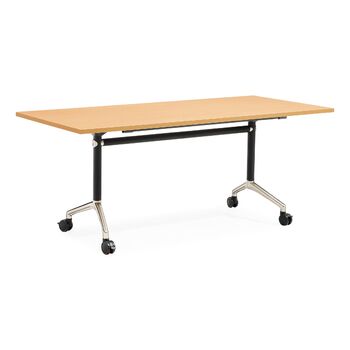 Rapid Flip Top Mobile Table - Beech - 1500mm x 750mm