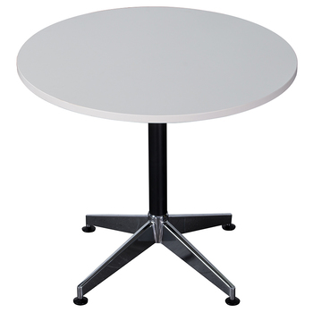 Typhoon White Round Meeting Table - 1200mm