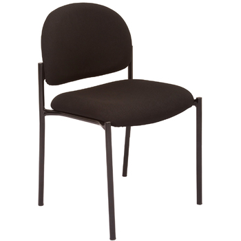 V100 4 Leg Stackable Visitor Chair - SF Black