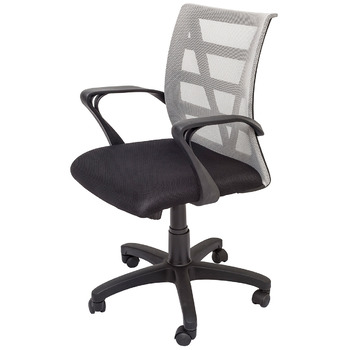 Vienna Mesh Back Computer Office Chair - Silver