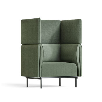 Velto 1 Seater High Back Lounge - Olive