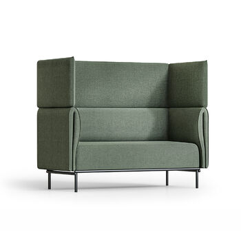 Velto 2 Seater High Back Lounge - Olive
