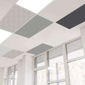 SANA Acoustic Drop-In Ceiling Tiles - Pack of 8