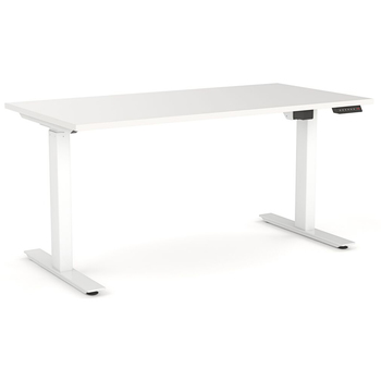Agile Electric Height Adjustable Standing Desk - White Frame