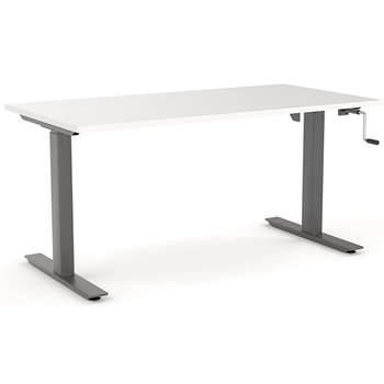 Agile Manual Height Adjustable Standing Desk - Black Frame