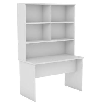 EkoSystem Desk with Hutch – White