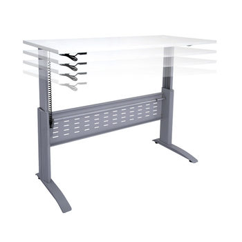 Express White Electric Height Adjustable Sit Stand Desk