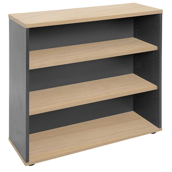 Express New Oak & Ironstone Office Bookcase